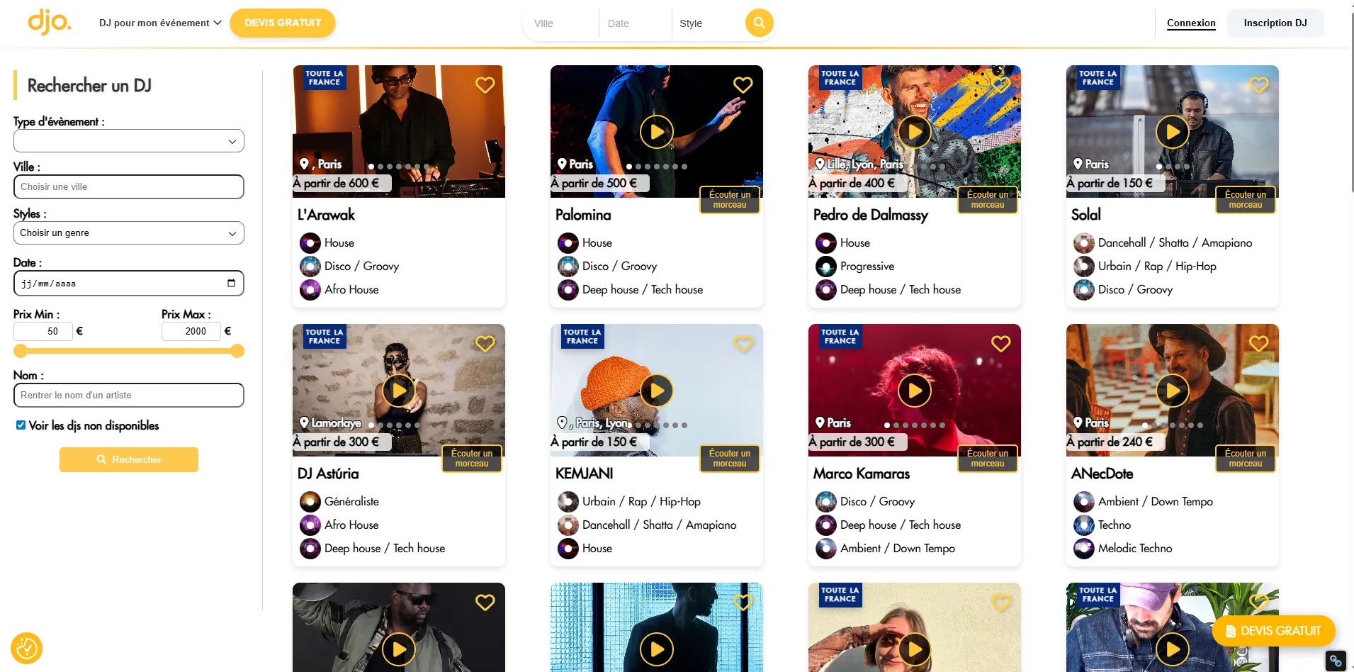 Développement Marketplace