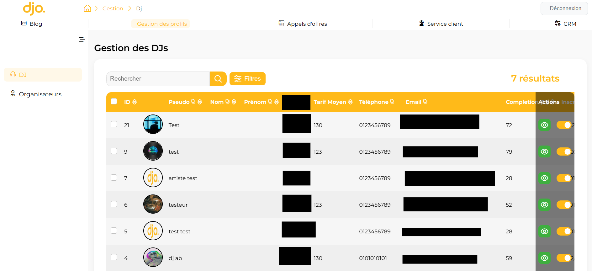 Développement d’un progiciel de gestion interne & CRM